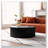 Round Coffee Table with Handcrafted Relief-1297410447