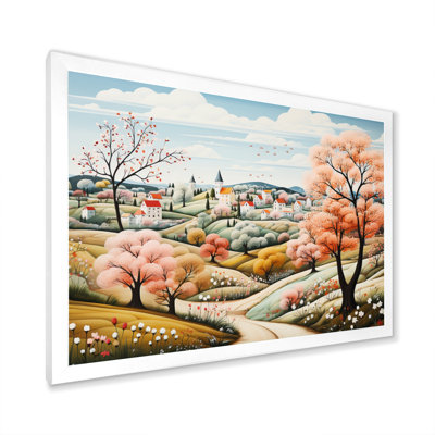 «Countryside Early Spring Landscape II», reproduction sur toile