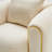 Sassani Accent Chair - Crepe/Gold