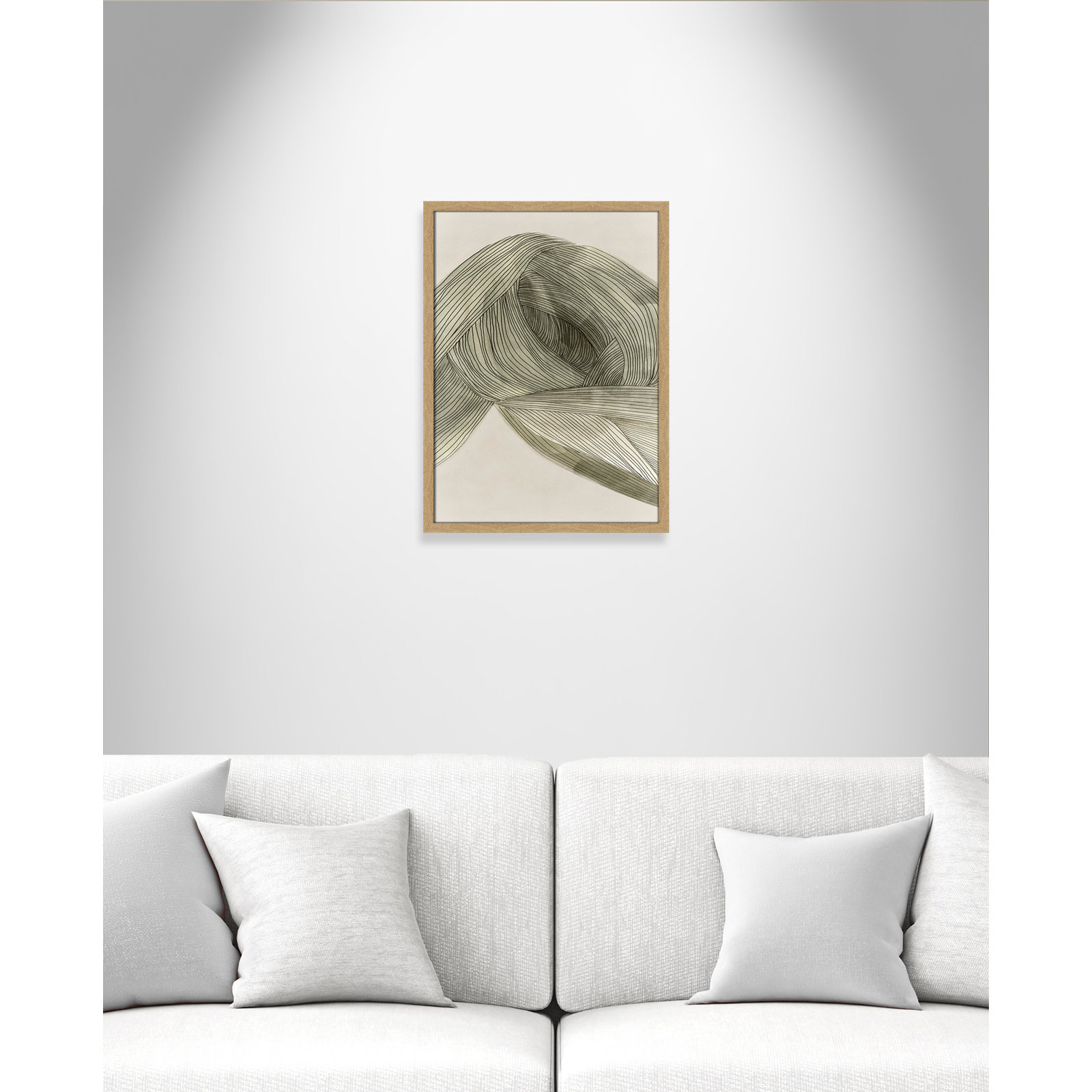Arnell "Dreaming in Pastel I" Painting, 23" H x 17" W x 0.75" D, Natural