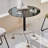 Black Round Glass Dining table