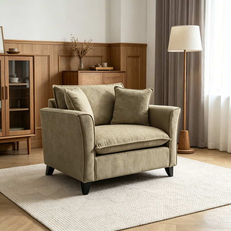 46.3" Oversized Armchair, Green