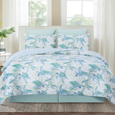 Cape Canaveral Full/Queen 3-Piece Quilt Bedding Set