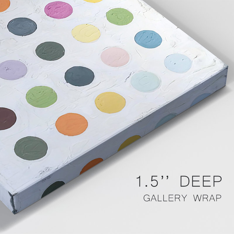Chroma Dots I sur toile, H 36 po x l 24 po