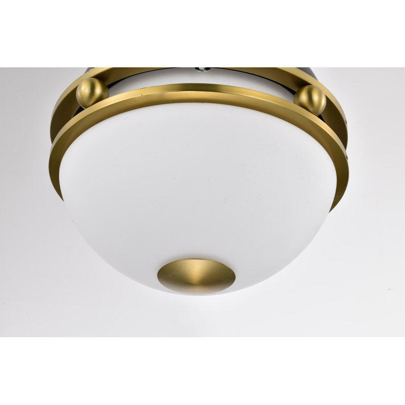 Luminaire suspendu sphère 1 lumière Wheelersburg, Noir mat