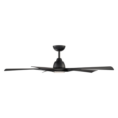 Zeke 5-Blade Outdoor/Indoor Smart Ceiling Fan with 2700K-3000K-3500K-4000K-5000K Color Temperature LED Light Kit and Remote Control Included, Works With Google Assistant, Amazon Alexa, Samsung Smart Things