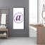 At - Toile mauve encadrée pour une décoration intérieure élégante