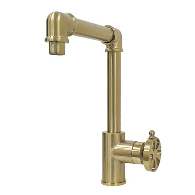 Kingston Brass Belknap Single-Handle 1-Hole Deck Mount Bathroom Faucet with Push Pop-Up