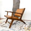 Chaise longue rembourrée en cuir véritable Nettleton