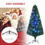 Sapin de Noël artificiel illuminé de 6 pi avec branches réalistes, 24 lumières DEL multicolores, fibre optique et 230 pointes