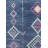 Bodrum Tribal Native Navy Area Rug-50859326