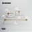 VIGO Elan 3-Piece Matte Brushed Gold Bathroom Hardware Set with 24-in Towel Bar, Toilet Paper Holder and Hand Towel Holder-124825270
