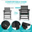 Ensemble bistro Hdpe résistant aux intempéries avec 2 chaises et une table pour le jardin et le patio Bertille-130451849