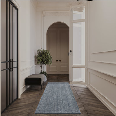  Tapis d'extérieur en denim 2 pi 2 po x 10 pi Tulum