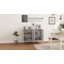 Buffet avec tablettes réglables, blanc