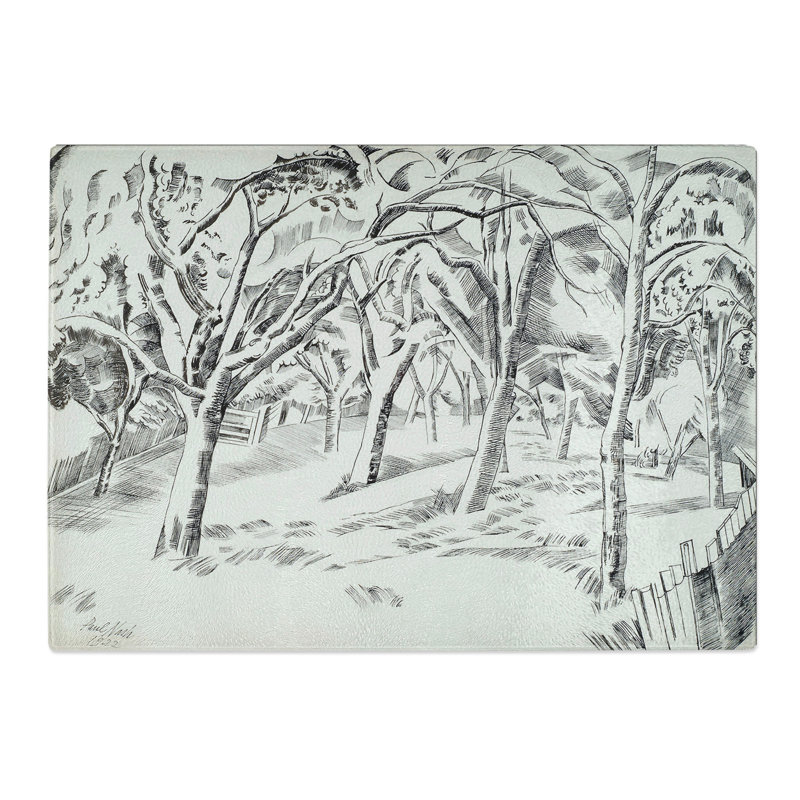 The Orchard by Paul Nash Chopping Board, 0.4cm H x 28.5cm W x 39cm L