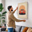 Speed in Red Mid-Century - Wrapped Canvas-643634472-643634476