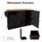Rolling Kitchen Island With Drop Leaf, Trash Can Cabinet, Drawers And Storage, Black-1691817911