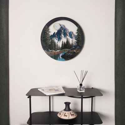Pineglow 3D Metal Landscape Wall Art