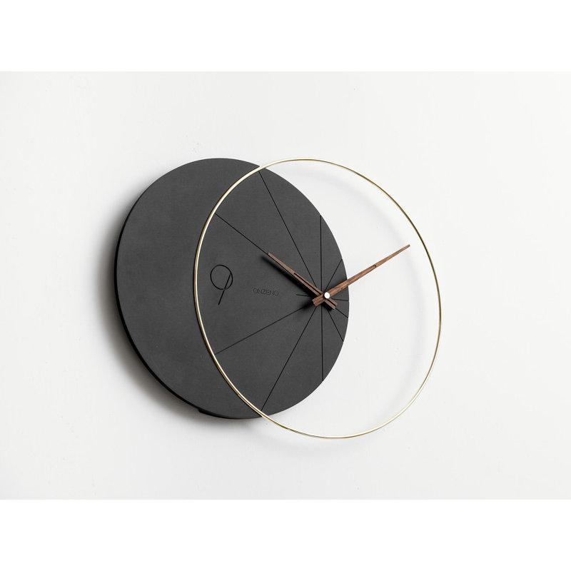 Wood Wall Clock, Black