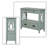 Vintage Style Console Table with Drawers and Wooden legs