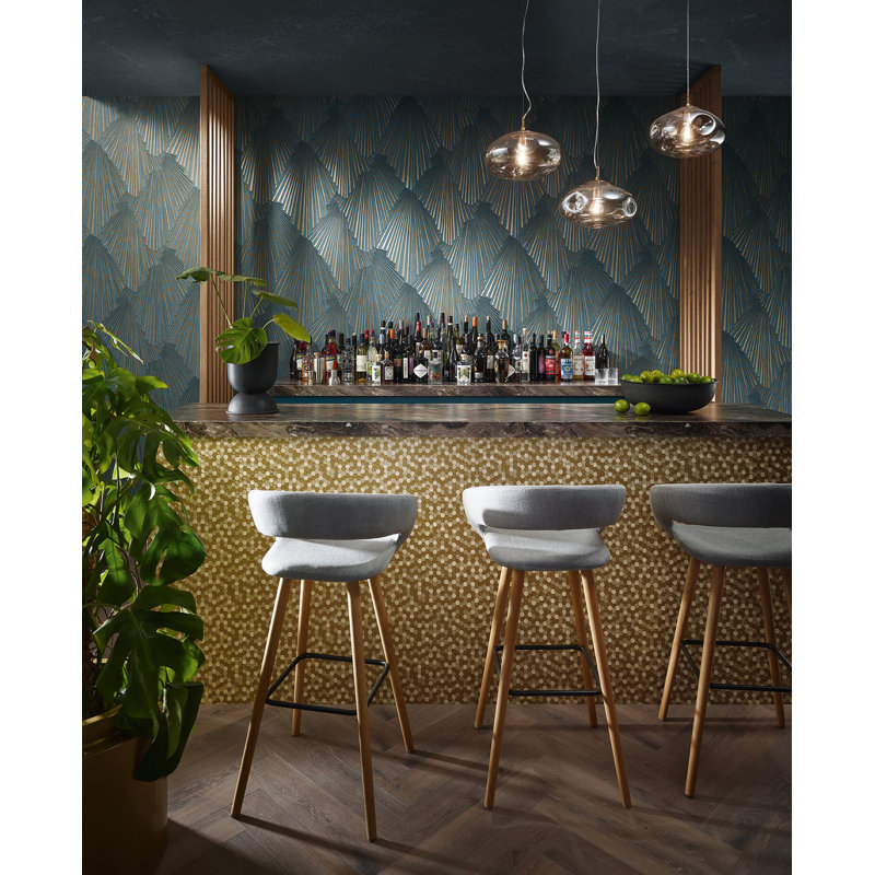 Galerie Fashion Icon Tile optics Wallpaper, Gold