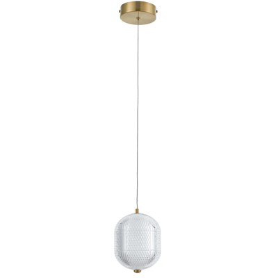 Luminaire suspendu en acrylique transparent 7,5 W Peri