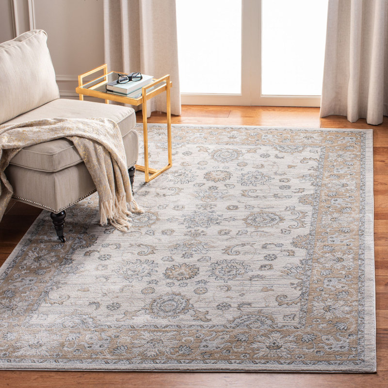 Aayat Abstract Navy/Gray Area Rug, Rectangle 9' x 12'