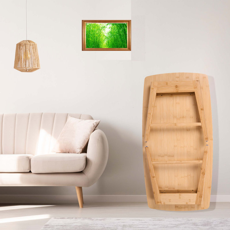Markael Fully Assembled Coffee Table Bamboo Foldable