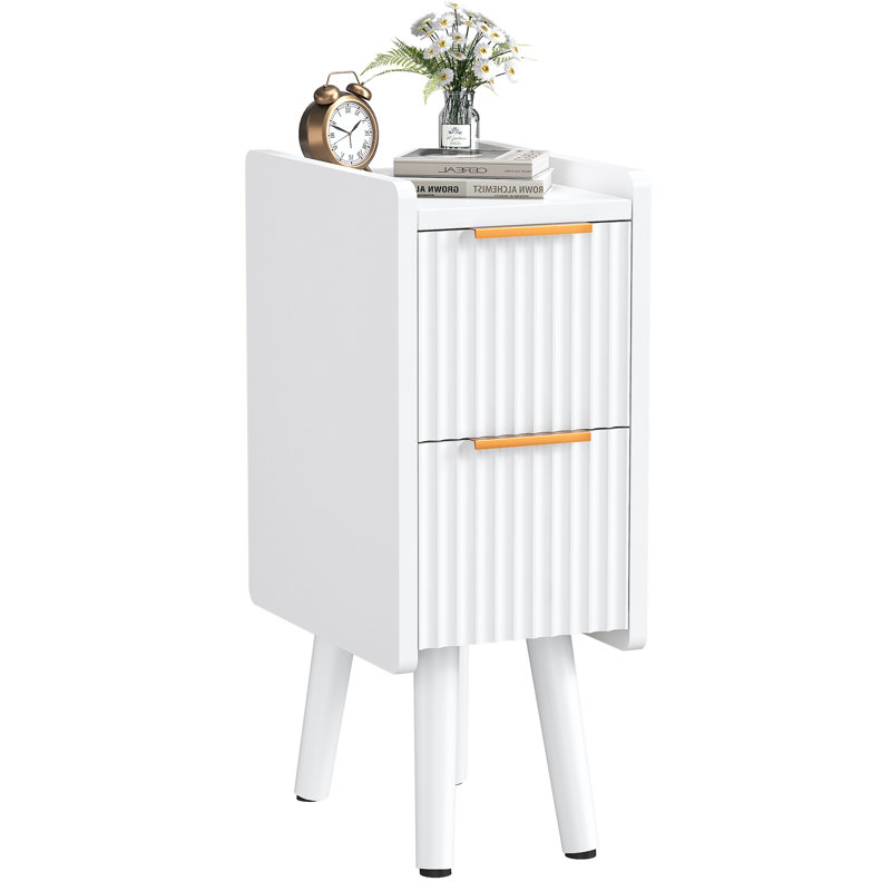 2-drawer Fluted Nightstand (set of 2)