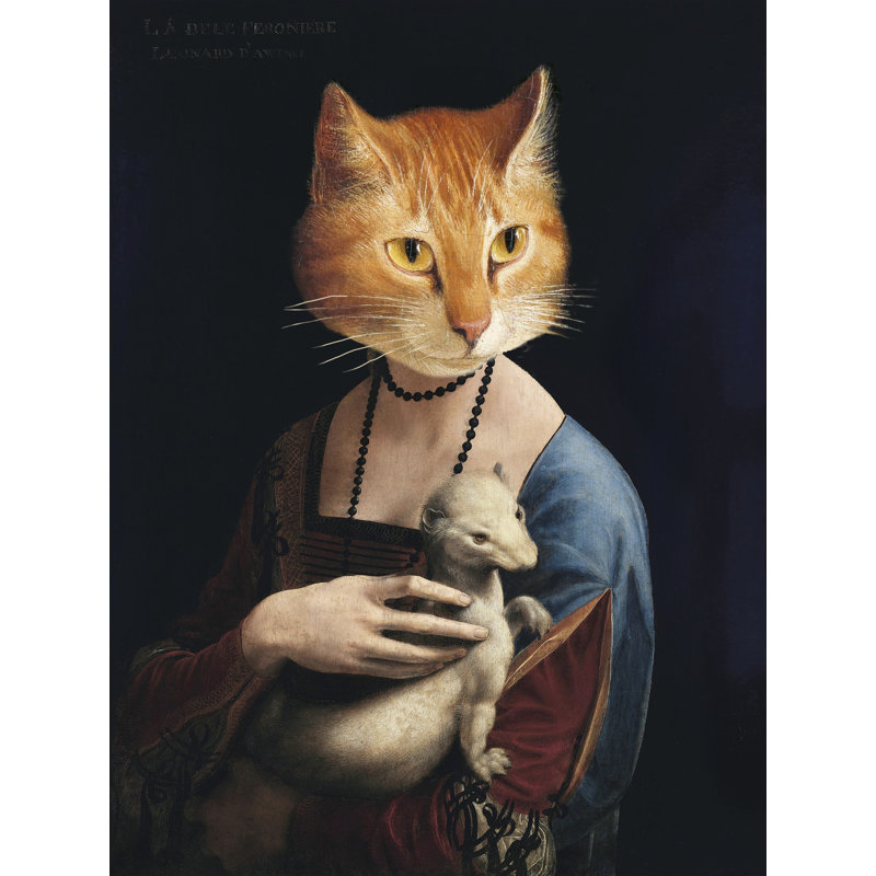 Animal Human Portraits II by Alicia Longley - Wrapped Canvas Print, 91 cm H x 61 cm W