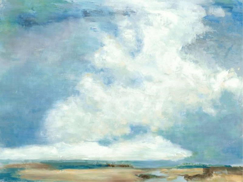 Derek Shaw " Cloud " by Derek Shaw, Glass Coat, 45" H x 60" W