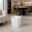 Poubelle rectangulaire de 3,5 gallons, poubelle en plastique durable pour la salle de bain, la cuisine, le bureau, la salle de lavage et les petits espaces