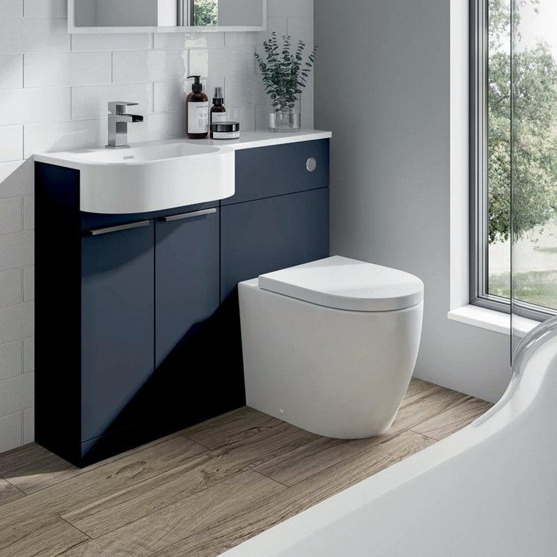 1000mm Combined Vanity Unit with Toilet Included, Graphite