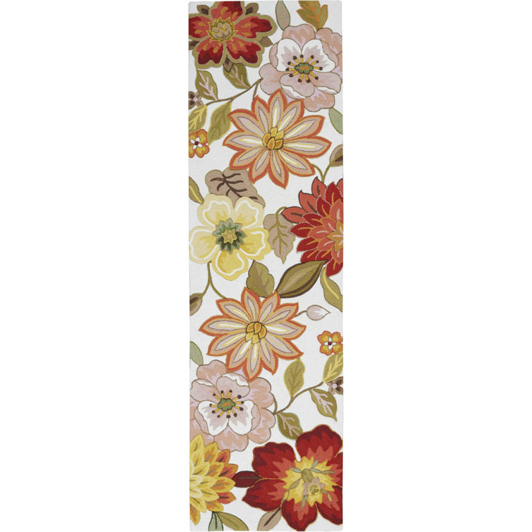 Floral Hand Woven Area Rug