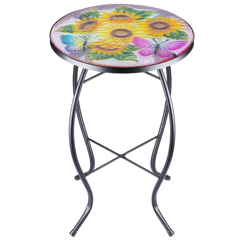Petite table d'appoint pour terrasse