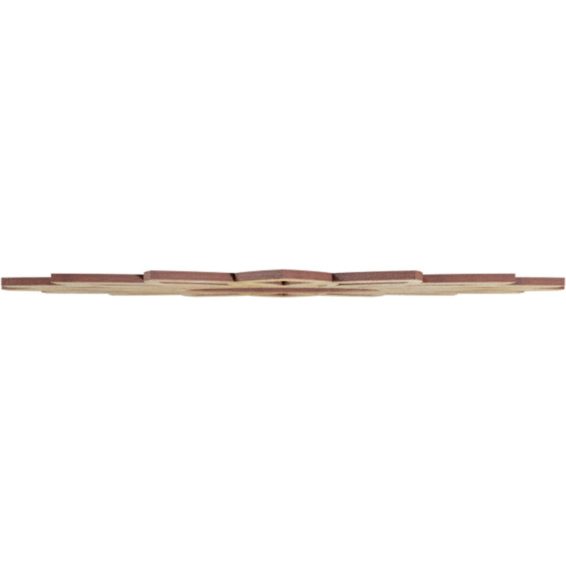 16"OD x 5 5/8"ID x 1/4"T Daisy Wood Fretwork Pierced Ceiling Medallion, Birch, 16" H x 16" W x 0.25" D, Birch