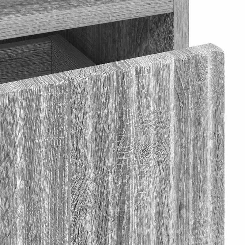Bedside Table , Grey Sonoma