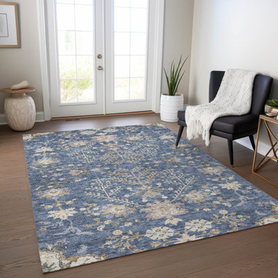 Tapis intérieur / extérieur bleu Doris 