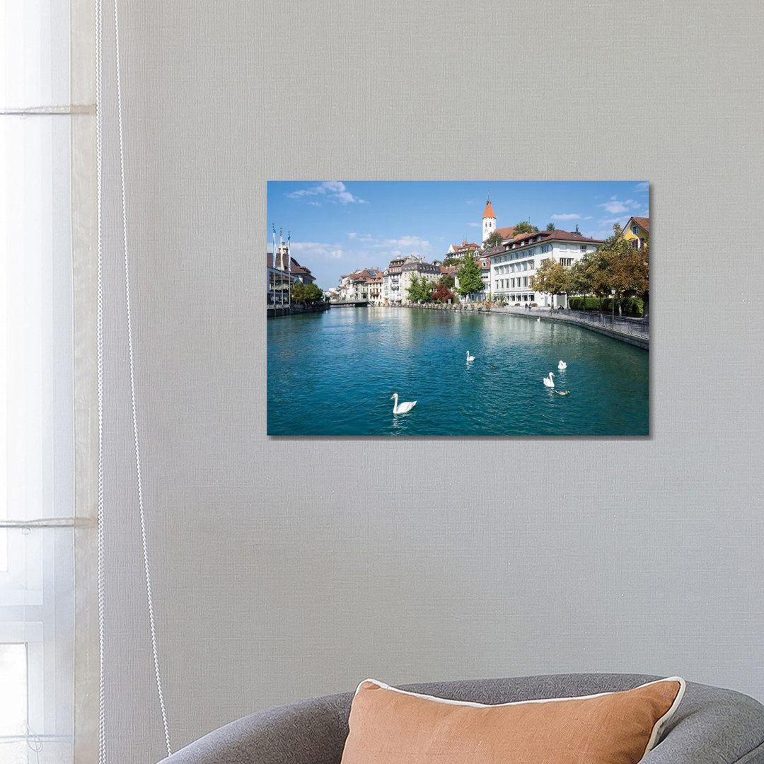 City Of Thun In The Canton Of Bern In Switzerland by Jan Becke - Wrapped Canvas Gallery-Wrapped Canvas Giclée