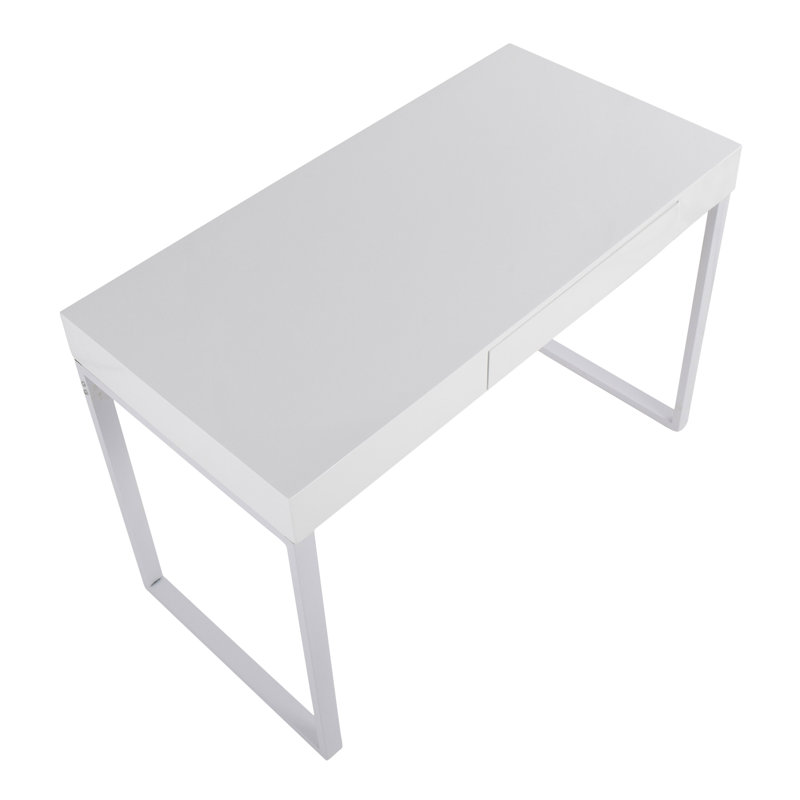 Morimasa Steel Writing Desk, White