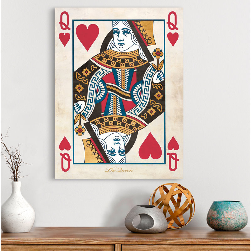 Queen Of Hearts by Sandro Ferrari - Wrapped Canvas Print, 70cm H x 50cm W x 4cm D