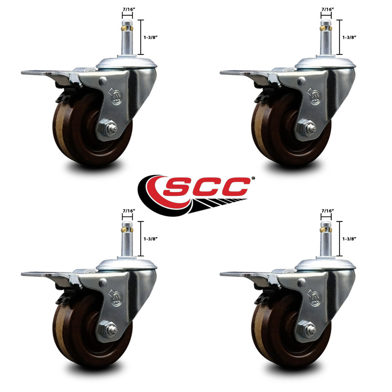 Stem Caster Set, 4"