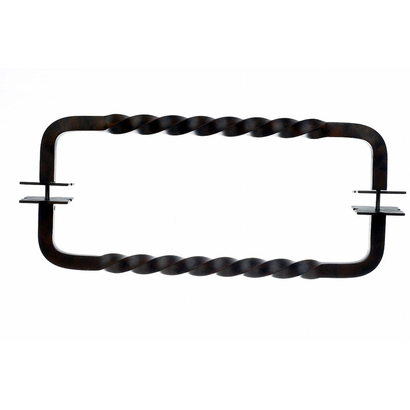 Twist 18" Center to Center Appliance pull, Patina Black