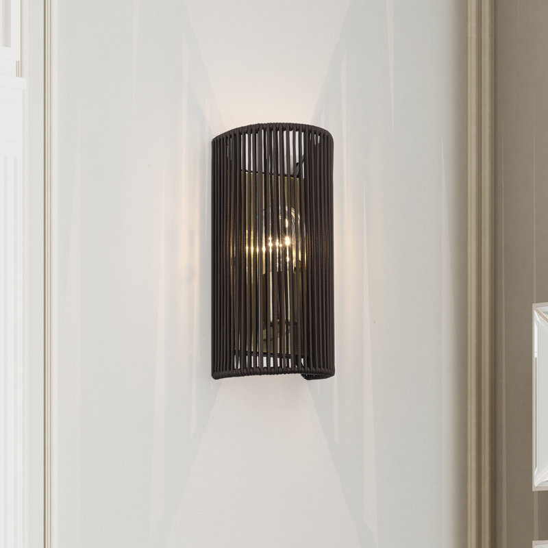 Acordia Antique Brass Ada Sconce, Antique Brass, Brown