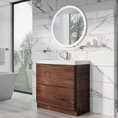 Stanhope 900 mm Freestanding Single Vanity with Integrated Basin