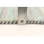 Tapis bleu clair en laine noué à la main de conception unique 6 pi 7 po x 9 pi 10 po New Age