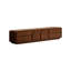 Meuble télé rétro en bois manufacturé brun noisette-1269348125