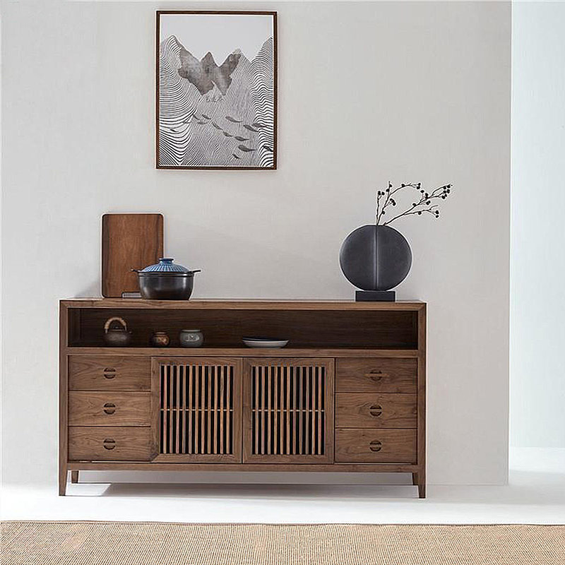Buffet simple en bois massif