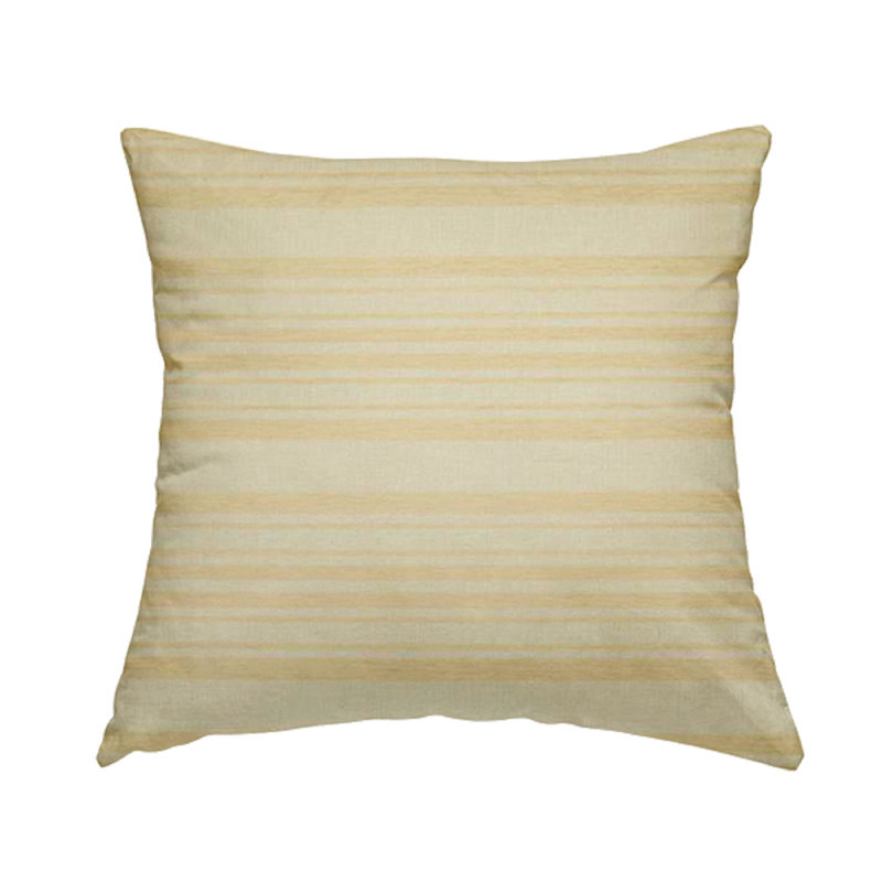 Langton Striped Square Cushion, 28cm H x 28cm W x 5cm D, Beige